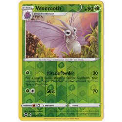 Venomoth 002/195 Silver Tempest Reverse Holo 2022 Pokemon TCG Card NM/Mint - Image 1