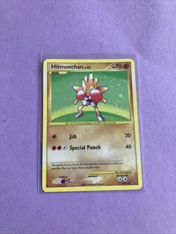 Pokemon Hitmonchan Holo Secret Rare Platinum Card 129/127. MP. - Image 1