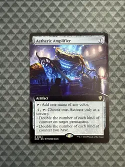 MTG Aetheric Amplifier #0034 Extended Art Rare Commander: Aetherdrift (DRC) - Image 1