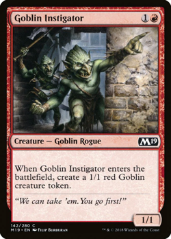 GOBLIN INSTIGATOR X 4 N/M- CORE SET 2019 MAGIC THE GAHTERING - Image 1