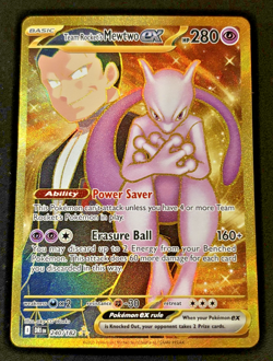 Team Rocket's Mewtwo EX 240/182 Hyper Rare Holo Destined Rivals Pokemon TCG - NM - Image 1