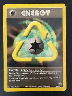 Pokemon TCG Neo Genesis Non-Holo Rare Recycle Energy (LP) - Image 1