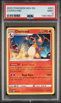 PSA 9 2025 Pokemon Mcdonald'S Collection M24 #001 Charizard - Image 1