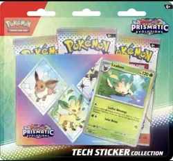 Pokemon Prismatic Evolutions Tech Sticker Collection - LEAFEON | FAST SHIP ✅ - Image 1