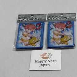 Pokemon Center Misty Psyduck Exclusive Sleeves 64 pcs Japanese set of 2 sealed - Image 3