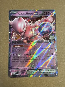 Team Rocket’s Mewtwo ex SVP 216 Pokemon Black Star Promo Destined Rivals - Image 1