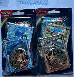 Pokemon Mega Evolution Checklane Blister Set (2) Wailord & Lycanroc Sealed - Image 1