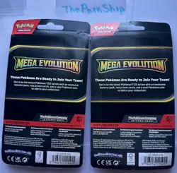Pokemon Mega Evolution Checklane Blister Set (2) Wailord & Lycanroc Sealed - Image 2