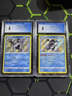 2021 Pokemon Shining Fates Galarian Mr. Mime Mr. Rime Cgc 9 - Image 1