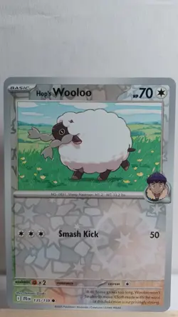 Hop's Wooloo [NM] - Pokemon TCG Journey Together 135/159 [Reverse Holo Common] - Image 1