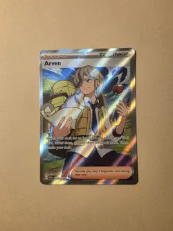 Pokemon TCG Arven 235/198 Trainer Full Art Ultra Rare Scarlet & Violet Base Set - Image 1