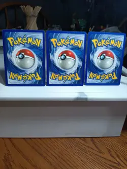 (3) Pokemon TCG Vintage ORIGINAL Base Set Pokedex Trainer Card #87/102 WoTC NM - Image 2