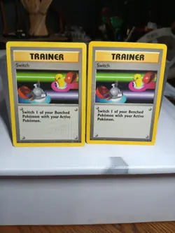 (2) Switch 95/102 Base Set Trainer 1999 Vintage WOTC Pokemon TCG Card NM - Image 1