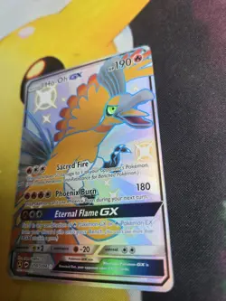 Pokemon TCG Ho-Oh GX Full Art Shiny Holo Card Hidden Fates SV50/SV94 - Image 3