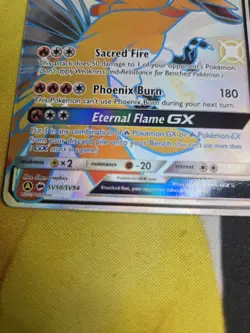 Pokemon TCG Ho-Oh GX Full Art Shiny Holo Card Hidden Fates SV50/SV94 - Image 4