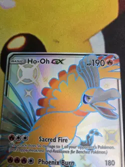Pokemon TCG Ho-Oh GX Full Art Shiny Holo Card Hidden Fates SV50/SV94 - Image 5
