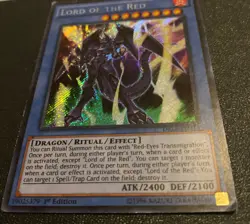YUGIOH Card TCG LORD OF THE RED + RED-EYES TRANSMIGRATION DRL2-EN016 Secret Rare - Image 3