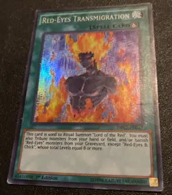 YUGIOH Card TCG LORD OF THE RED + RED-EYES TRANSMIGRATION DRL2-EN016 Secret Rare - Image 5