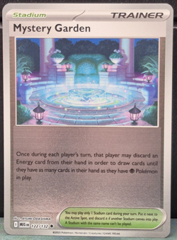 Mystery Garden 122/132 Reverse Holo Mega Evolution Pokemon Near Mint Card Game - Image 1