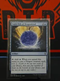 MTG Lapis Orb of Dragonkind Commander Legends: Battle for Baldur's Gate NM 082 - Image 1