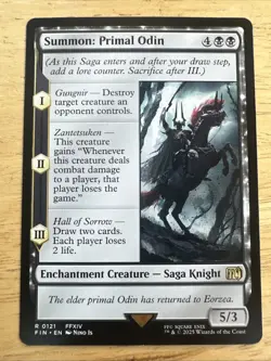 MTG Magic the Gathering Summon: Primal Odin (121/764) Final Fantasy NM - Image 1
