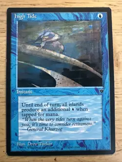 Magic the Gathering ~ MTG ~ 1x High Tide (TUCKER) ~ M/NM ~ FALLEN EMPIRES - Image 1
