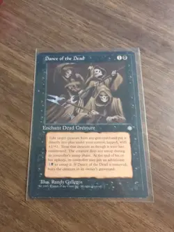 Magic The Gathering ICE AGE DANCE OF THE DEAD black card MTG - Image 1
