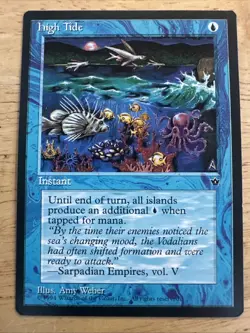 1x HIGH TIDE - Rare - Fallen Empires Various Art MTG - Magic the Gathering - Image 1
