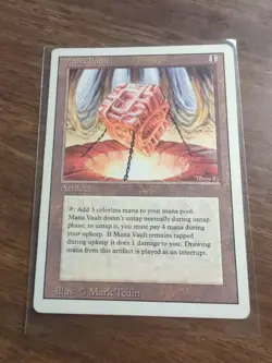Mana Vault Revised 1994 Rare Artifact Magic The Gathering Mtg LP VF/NM - Image 1