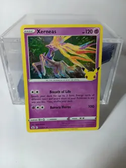 Xerneas 25th Anniversary Pokemon Celebrations TCG NM HOLO RARE 012/025 - Image 1