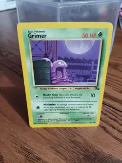 1999 Pokemon Grimer (48/62) Fossil Set Vintage WoTC Pokemon NM Wizards Pokemon - Image 1