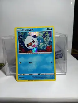 Pokemon TCG Black Star Promo (2022) OSHAWOTT SWSH222 NM HOLO - Image 1