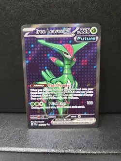 Pokemon Temporal Forces Iron Leaves EX Ultra Rare Full Art 186/162 - Image 1