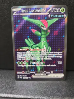 Pokemon Temporal Forces Iron Leaves EX Ultra Rare Full Art 186/162 - Image 3