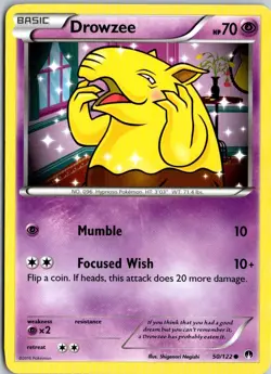 Drowzee 50/122 Common | BREAKpoint | Pokemon Card LP - Image 1