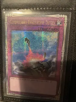 RA01-EN069 Compulsory Evacuation Device Quarter Century Secret Rare YuGiOh! NM - Image 1
