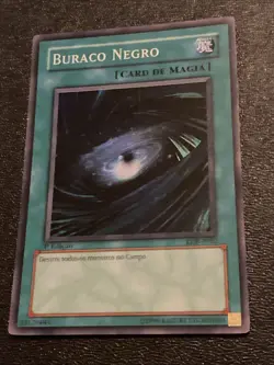 Dark Hole Super Rare Holo LOB-SP052 Portuguese 1st Light Play Yugioh Card TCG - Image 1