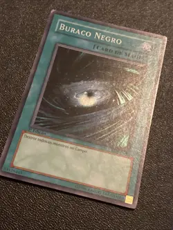 Dark Hole Super Rare Holo LOB-SP052 Portuguese 1st Light Play Yugioh Card TCG - Image 3