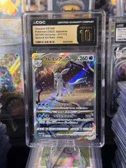 CGC 10 Pristine Glaceon VSTAR 217/172 SAR VSTAR Universe s12a Pokemon Card - Image 1