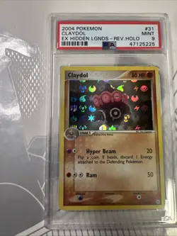 2004 Pokemon EX Hidden Legends # 31 Claydol Reverse Foil PSA 9 Card MINT! Rare! - Image 1