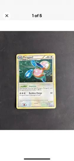 Pokemon TCG Porygon2 HGSS Holo Promos 2 Card Bundle Private Listing Only - LP/NM - Image 1