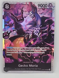 ENGLISH Gecko Moria OP06-086 One Piece Card Game TCG Super Rare SR - Image 1