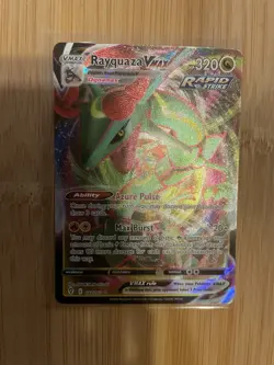 Pokemon TCG Rayquaza VMAX Evolving Skies Card 111/203 HP - Image 1