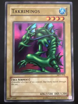 Yu-Gi-Oh! TCG Takriminos McDonald's Promo Cards MP1-006 Limited Super Rare - Image 1