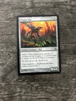 MTG 1x Plague Myr x1 LP Mirrodin Besieged - Image 1