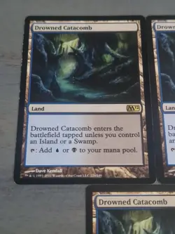 MTG Drowned Catacomb X3 - Rare Land - Image 4