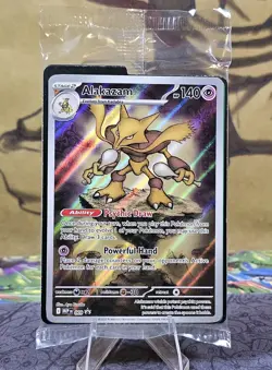 Pokemon TCG: Mega Evolution - Alakazam (MEP-009) ETB Black Star Promo Sealed - Image 1
