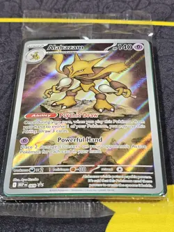 Pokemon TCG: Mega Evolution - Alakazam (MEP-009) ETB Black Star Promo Sealed - Image 2