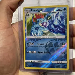 Pokemon Feraligatr Uncommon Reverse Holo Shining Legends 20/73 Pokemon TCG NM - Image 1
