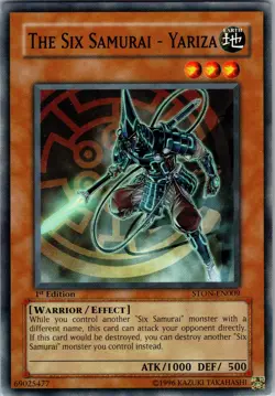 Yu-Gi-Oh The Six Samurai - Yariza STON-EN009 1st Edition Regular Common Card NM - Image 1